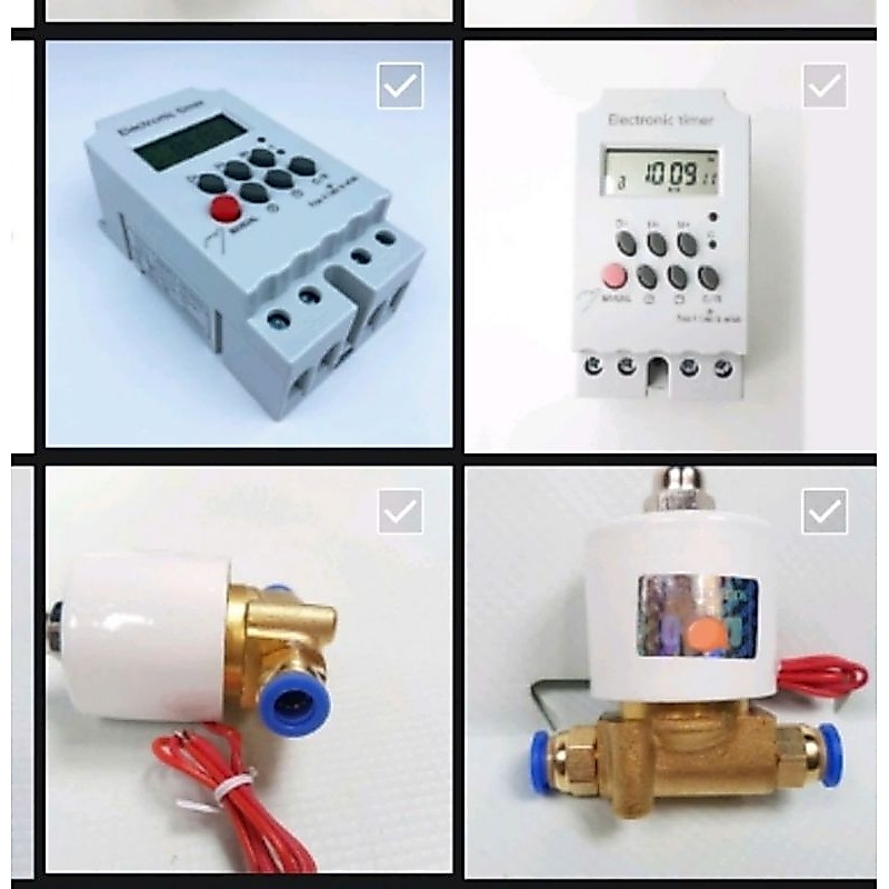 Van điện từ 8mm cấp nước+ timer hẹn giờ chuyên ngắt tự động bộ phun sương, nhỏ giọt xài dây 6x8 hay gọi 8mm