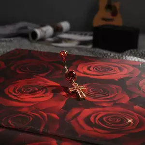 LUImo Dainty Chữ Thập Bụng Nút Nhẫn 14G Không Gây Dị Ứng Rốn Xuyên Trang Sức Cơ Thể Xuyên Cho Nữ Bé Gái SBS