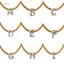 PNPIA- Thép Titan Rắn Xương Dây Xích 26 Chữ Cái Mặt Dây Chuyền Nelace A-Z Ban Đầu Bảng Chữ Cái Choker Trang Sức Ngày Lễ Quà Tặng Cho Nữ