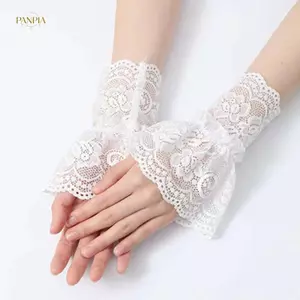 PNPIA- Ren Tay Giả Nữ Ngọt Ngào Ren Lưới Rỗng Chuông Tay Áo Cổ Tay Cho Đám Cưới Và Tiệc
