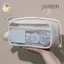 Túi đựng bút chì dung tích lớn trong suốt INS Style School Case Giá đỡ văn phòng phẩm Hộp đựng bút cầm tay chống nước Túi đựng bút chì ELWW