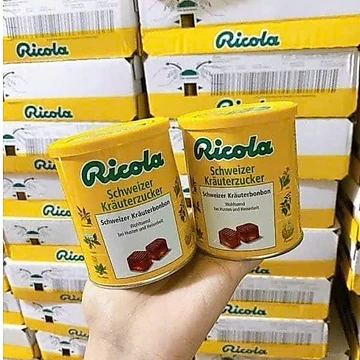 Kẹo ngậm ho thảo dược thảo mộc Ricola Original từ Đức | Giúp giảm ho, khàn giọng, tan đờm