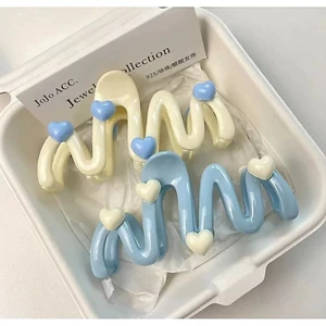 Kẹp tóc càng cua Doudou Cặp tóc nữ Kẹp gắp tóc Kẹp tóc trái tim Kẹp càng cua Kẹp tóc dày 10cm