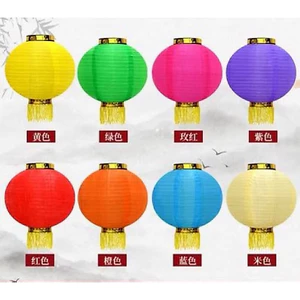 Đèn Lồng vải tròn có tua rua trang trí Tết , nhà hàng, quán cà phê chống nước,Đền Chùa,trường học lễ hội giá rẻ