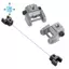 2 Chiếc Cuộn Lưỡi Cưa Giá Đỡ Bộ Chuyển Đổi Pin-Less Adapter Kim Loại Trên / Dưới Lưỡi Giá Đỡ