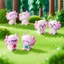 6 Chiếc Mini Nhựa Axolotl Nhân Vật Thu Nhỏ Món Ăn Vườn Micro Trang Trí Phong Cảnh Trà Bàn Làm Vườn Axolotl Trang Trí [VN]