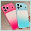 Cho iPhone 17 Pro Max 16 15P 14 Thời Trang Mùa Hè Màu Chết Unisex Mặt Sau Kính TPU Mềm Bảo Vệ Chống Sốc Vỏ Điện Thoại Chống Trầy Xước Vỏ Chống Bụi Bẩn 8 Màu