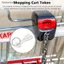 # HB # 1Pc Xe đẩy mua sắm bằng thép không gỉ chống gỉ Móc khóa mã thông báo có thể tái sử dụng cho cửa hàng tạp hóa Sử dụng mua sắm du lịch.