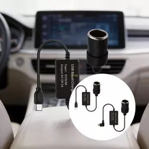 Btsg 5V đến 12V Xe Bật Lửa Ổ Cắm Adapter Xe Ô Tô Ổ Cắm Điện Chuyển Đổi Kết Cấu Nhựa Cho Thiết Bị Kỹ Thuật Số Điện Conversio