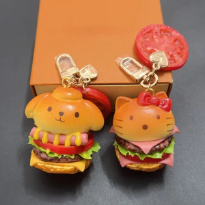 Túi Burger bán chạy thời trang Móc khóa Mặt dây chuyền túi dễ thương hợp thời trang độc đáo