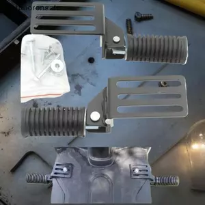 2 Chốt chân xe máy bằng kim loại có thể gập lại - Tựa chân phía trước cho xe đạp điện DIY FSI