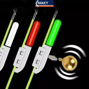 MAKY Chống Nước Câu Cá Điện Tử Dạ Quang Đèn LED Có Thể Tháo Rời Phao Câu Chuyện Đêm Ro Câu Cá Hữu Ích Pin VN