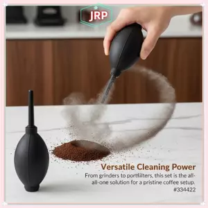 JRP 3 Chiếc Máy Xay Cà Phê Làm Sạch Bộ Dụng Cụ Với Thìa Đo Máy Thổi Khí Bàn Chải Làm Sạch Cho Máy Pha Cà Phê Gia Đình Thanh JRP