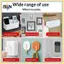 B & N 12 / 24 Bộ Dải Treo Hình Hai Mặt Dính Móc Vòng Băng Để Gắn Khung Ảnh Cố Định DIY Trang Trí Tường Stiers.