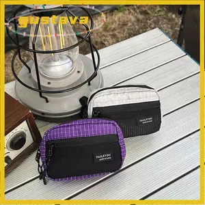 Túi đựng cổ Mini GUSTAVA, Túi đựng dây buộc cổ có thể điều chỉnh bằng vải lưới nhẹ, Thiết kế đa ngăn chống nước Dây kéo đóng tai nghe Ví đựng tiền xu chạy bộ thể thao