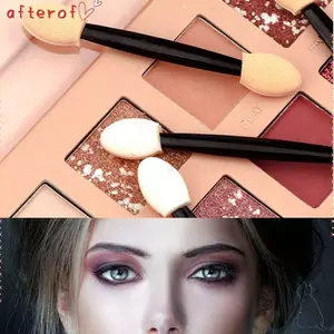 AFTEROF 10 Chiếc Phấn Mắt Dính Bàn Chải, Miếng Bọt Biển Cao Su Hai Mặt / Một Mặt Di Động, Nhiều Màu Dụng Cụ Làm Đẹp Chuyên Nghiệp Bàn Chải Dụng Cụ Trang Điểm