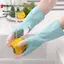 Găng tay làm sạch rửa chén bằng silicon Đồ dùng nhà bếp Chống trượt Găng tay rửa chén dài tiện lợi Có thể tái sử dụng Hộ gia đình bền VN