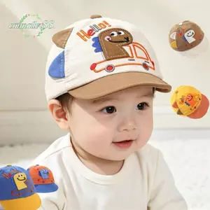 Mũ bóng chày bé trai CATMALLER88, Mũ trẻ em vành mềm thoáng khí, Mũ chống nắng thêu có thể điều chỉnh dễ thương cho trẻ mới biết đi Trẻ em