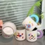 Cốc nước súc miệng trẻ em bằng thép không gỉ 316 Cốc đựng bàn chải đánh răng dễ thương kháng khuẩn có tay cầm Cốc rửa gia đình Sốc-