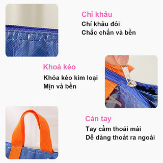 Túi Đựng Cơm Văn Phòng Giữ Nhiệt Cao Cấp - Dung Tích Lớn, Chống Thấm, Phong Cách Hàn Quốc