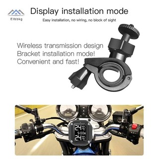 ELBBKG M5 Xe Máy TPMS Hệ Thống Báo Động Xe Máy Không Dây Giám Sát Áp Suất Lốp Xe Máy Với 2 Cảm Biến Bên Ngoài 5 Phương Pháp Báo Động Mới