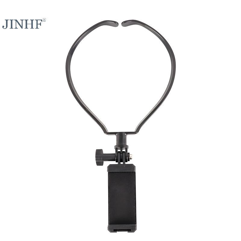JINHF Đeo Cổ Treo Lười Giá Đỡ Điện Thoại Quan Điểm Đầu Tiên Ghi Hình Cuộc Sống Đi Xe Đạp Ngoài Trời Sống Điện Thoại Di Động Móc Treo Giá Đỡ HOT