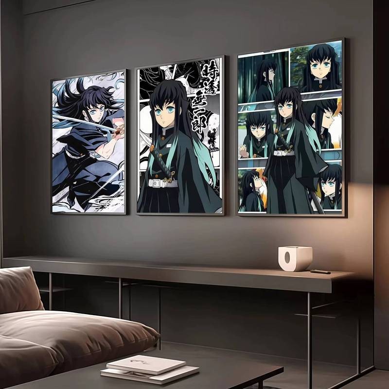 Tokito Muichiro Demon Slayer anime poster canvas Nghệ Thuật Trang Trí Tranh Quà Tặng Trang Trí Nhà Tranh