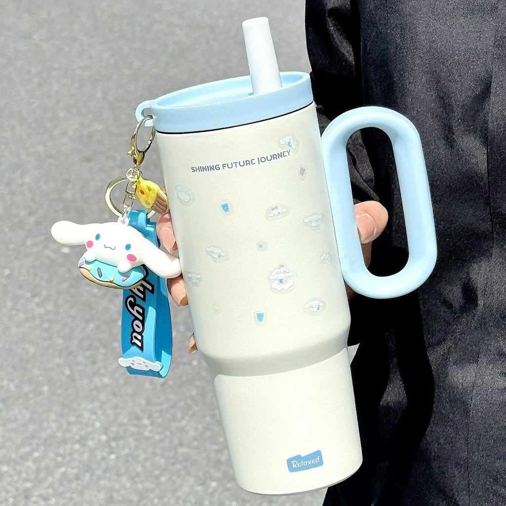 Sanrio Kuromi Bình Giữ Nhiệt Cinnamoroll Sippy Cốc Nước Giai Điệu Bình Chân Không Kawaii Thép Không Gỉ Công Suất Cao Cách Nhiệt Cốc