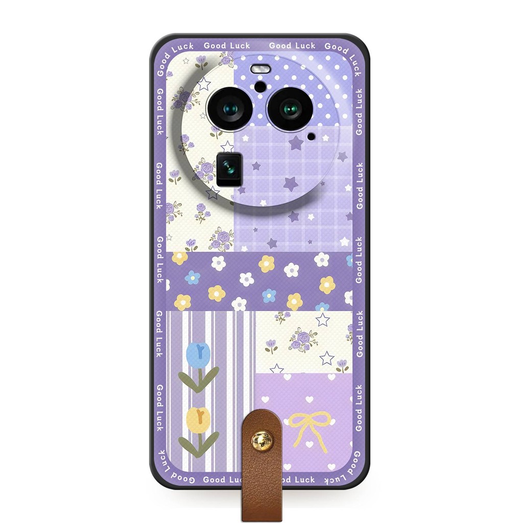 Thiết Kế Thời Trang Ốp lưng Cho OPPO Find X6 Pro Dễ Thương Đa Giác Dây Bảo Vệ Vỏ Mềm Chống Thấm Nước Bền Bọc Toàn Bộ Vòng Cổ Chống Bụi Bẩn Graffiti Chống Va Đập TPU