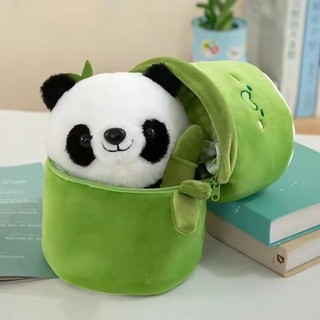 25CM Kawaii Tre Ống Gấu Trúc Bộ Sang Trọng Gối Búp Bê Đồ Chơi Dễ Thương Sang Trọng Động Vật Mềm Ôm Trẻ Em Sinh Nhật Quà Tặng Giáng Sinh