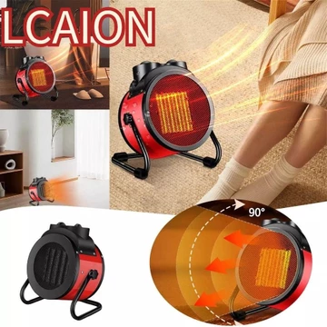 Máy sưởi không gian LCAION, Điều chỉnh 3 bánh răng 90° Máy sưởi điện góc có thể điều chỉnh, Bảo vệ quá nhiệt di động Máy sưởi gốm PTC sưởi ấm công suất cao tại nhà