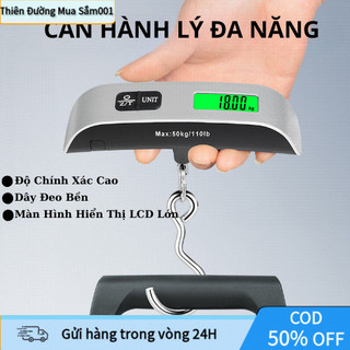 Cân Mini Điện Tử 50Kg – Cân Hành Lý Cầm Tay Du Lịch, Thiết Kế Nhỏ Gọn, Tiện Dụng