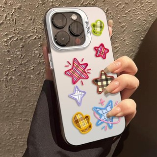 Ốp Lưng iPhone Hình Ngôi Sao Nhiều Màu Rực Rỡ  - Tương Thích 16/15/14/13/12/11 Pro Max, XS Max, X