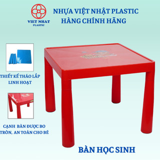 Bàn Ghế Học Cho Bé 2-7 Tuổi – Nhựa Việt Nhật Chính Hãng, Chân Tháo Rời Tiện Lợi