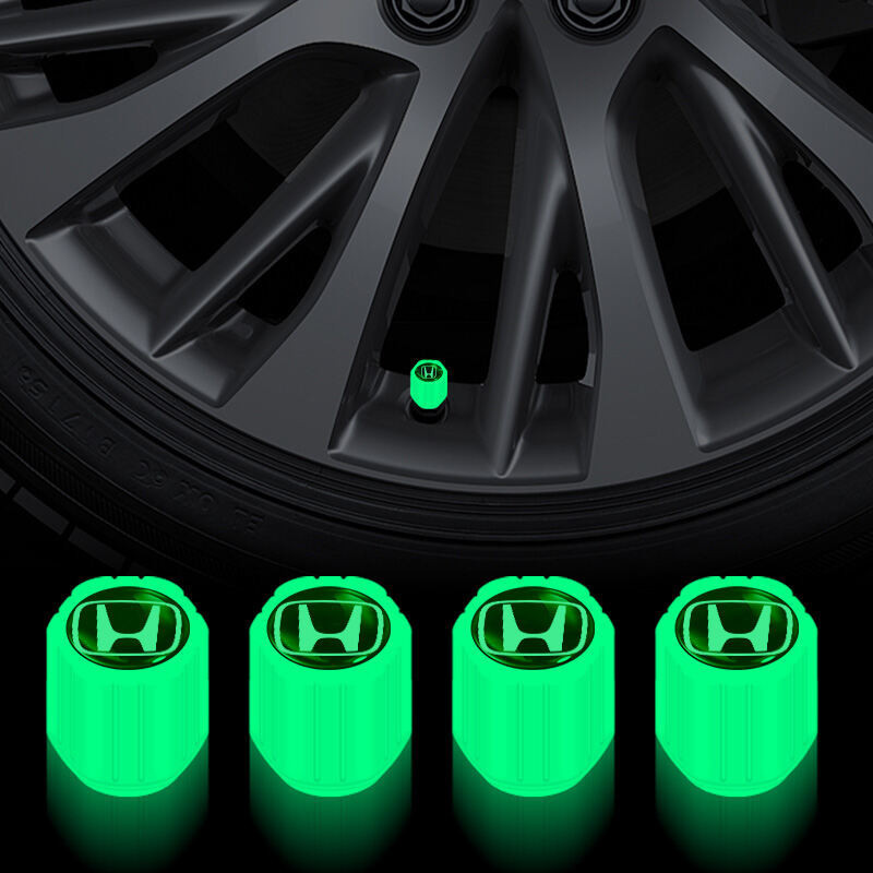 4 Honda Dạ Quang Đa Năng Ô Tô Lốp Van Mũ Cho Thành Phố gn2 mk6 Civic fc fd Accord Jazz BRV HRV CRV Odyssey Xe Máy Xe Đạp Phụ Kiện Xe Hơi