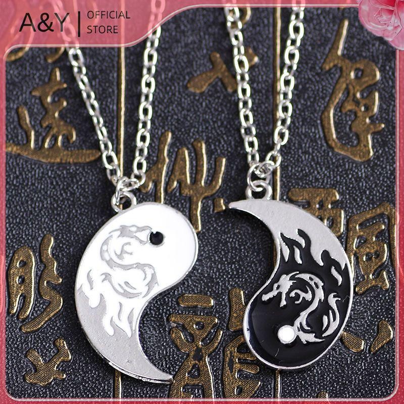 A&amp;Y - Cặp Đôi Vòng Tay Điều Chỉnh Hình Rồng Âm Dương, Perfect Quà Tặng Ngày lễ tình nhân