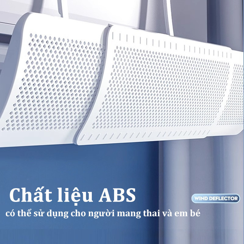 Tấm Chắn Gió Điều Hòa 3 Cánh Xoay 180° Đa Chiều, Điều Chỉnh Kích Thước, Chống Gió Thổi Thẳng
