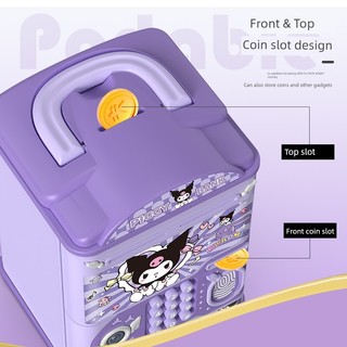 Kuromi Piggy Bank 2025 Phong Cách Mới Bé Trai Bé Gái Trẻ Em Chỉ Có Thể Nhập Tiết Kiệm Khóa Mật Khẩu An Toàn