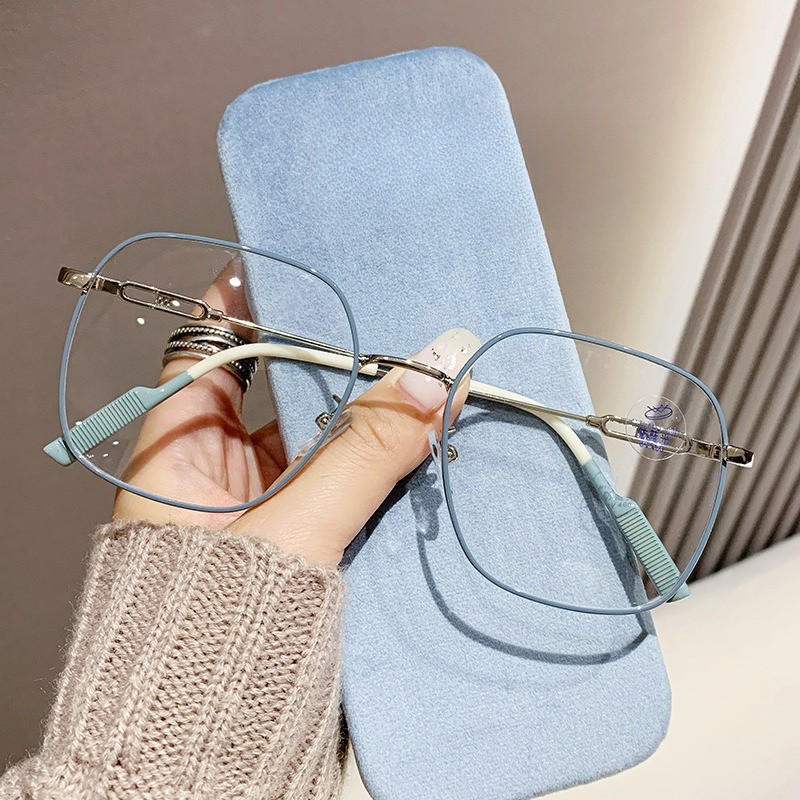Nhật Bản Khung Kính JS1144 - Kim Loại Super Nhẹ, Vuông Nhỏ Phẳng Đa Giác, Thích Hợp Thời Trang Cho Nam Và Nữ Cận Thị