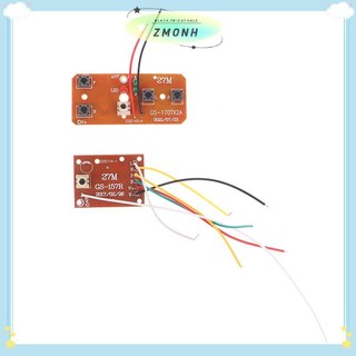 ZMONH 4CH RC Mạch điều khiển từ xa Bộ thu phát PCB Phụ kiện xe hơi RC với hệ thống vô tuyến ăng-ten