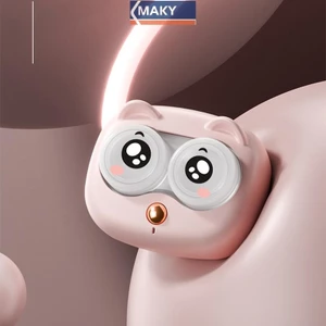 Onetimingcool Contact Lens Cleaner Siêu âm có hộp có thể tháo rời Loại bỏ máy làm sạch Protein rách Vỏ kính áp tròng di động VN