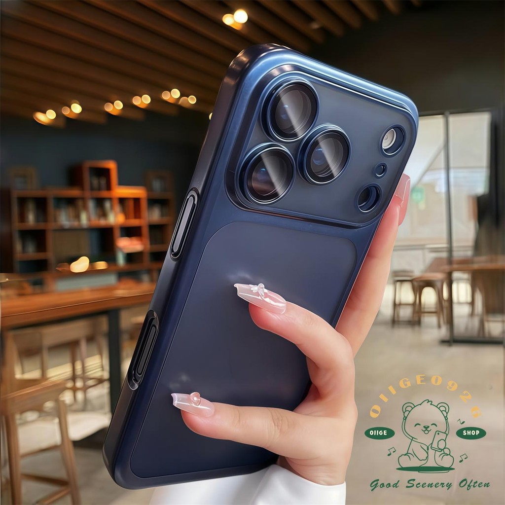 【 Ốp lưng iPhone17 】 màu cam siêu mỏng cảm giác da mờ Vỏ điện thoại iphone 17 Pro Max 16 15 14 13 12 cho vỏ iPhone Vỏ cứng PC chống sốc