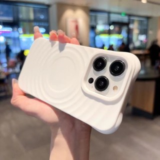 Ốp điện thoại họa tiết vòng màu trơn mới Thích hợp cho iPhone15ProMax đến 11 Vỏ bảo vệ chống sốc bốn góc Hàng hóa giao ngay