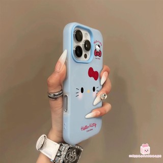 Ốp Lưng Cho Iphone 7Plus 15 13 11 16 12 14 Pro Max XR XS X MAX 13 15 16 14 Plus Ngọt Ngào Đơn Giản Đáng Yêu Hello Kitty Màu Kẹo 2 Trong 1 Bìa Mềm