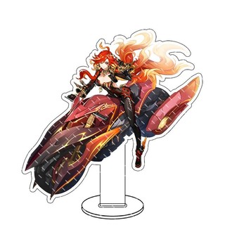 Genshin lmpact Anime Figure Acrylic Stand Lauma Flins Aino Ineffa Model Plate 1pc Desk Decor Standing Sign Game