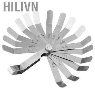 hilivn Dụng cụ kiểm tra thước đo bằng thép không gỉ cong 0,05-1,00mm Kích thước nhỏ Dễ dàng mang theo Cao Được sử dụng rộng rãi để đo khe