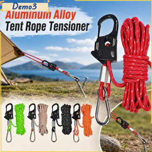 Bộ căng dây lều, Bộ điều chỉnh dây tự khóa bằng thép không gỉ 2-10mm, Chất lượng cao Hợp kim nhôm chống trượt Dụng cụ ngoài trời