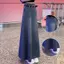 Váy Denim chữ a-line Niche Hot Girl Nữ Mùa hè 2026 Phong cách mới Hàn Quốc Retro Váy dài hông hợp thời trang