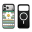 Gương Từ Tính Sọc Mặt Cười Hoa Ốp Lưng Điện Thoại IPhone 17 16 15 14 Plus 13 12 Pro Max 11 17 Vỏ Không Khí Vỏ Bảo Vệ Chống Sốc