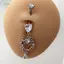 PNPIA- Mặt Dây Cá Tính Rốn Nhẫn Dành Cho Nữ Zircon Bụng Nút Móng Tay Cơ Thể Piercings Trang Sức